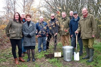 Friends of Brierdene plant a tree for the Queen's Green Canopy