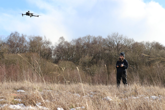 New drone at West Chevington.  Image by Duncan Hutt.