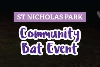 St Nicholas Park community bat event banner