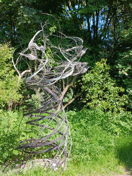 Roseate Terns in Flight sculpture - Caz McMahon