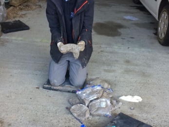 Making clay for rafts - Joel Ireland