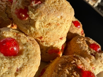 Hauxley Wildlife Discovery Centre scones, image Debbie Lewney