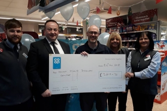 Co-op Amble cheque presentation