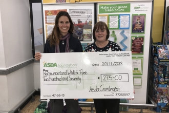 Asda Cramlington cheque presentation