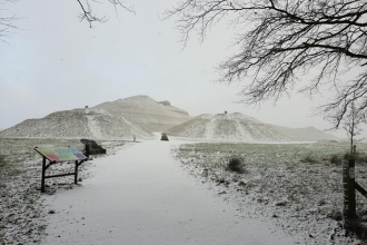 Northumberlandia snow winter - Wayne Henderson