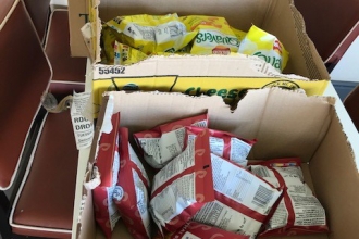 Hauxley food donation - Anthony Johnston