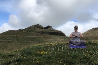 Yoga at Northumberlandia