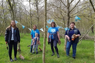 Catch My Drift bluebell planting - Co-op