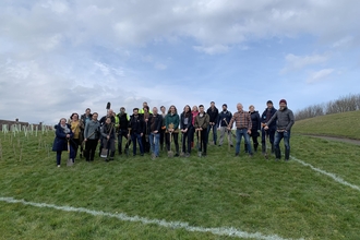 Volunteers and councillors plant 1,500 trees in Newcastle. Image: Lloyd Jones.