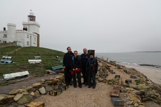 Left to right: Ewan McQueen (NWT Kickstart trainee), Lizzy Grieve (NWT Wilder Northumberland Development Officer), Rob Drummond (NWT Beelines project assistant) and Mo Dewar (NWT volunteer), 