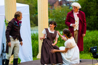 Sense and Sensibility at Northumberlandia. Image by Heartbreak Productions.