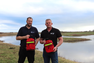 Defibrillator for Hauxley