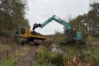 Digger at West Chevington. Image by Helen Walsh.