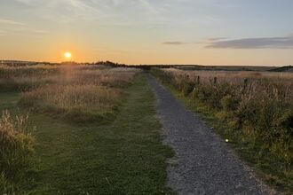Sunset over Hauxley. Image by Helen Walsh.