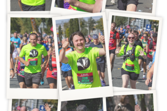 Collage of runner photos. Images by Liz Lovatt.