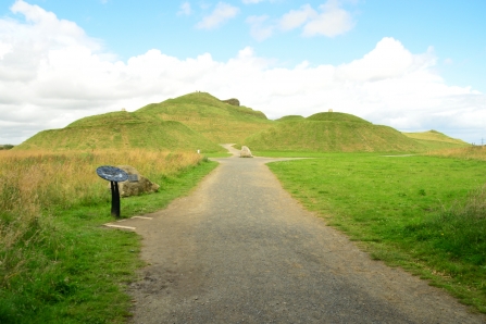 A path that leads to the lady in the north in the distance.