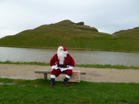 Santa at Northumberlandia