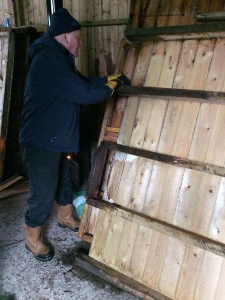 Bird hide repair