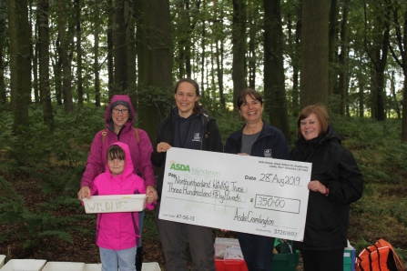 Asda cheque at Northumberlandia - John Gibbon