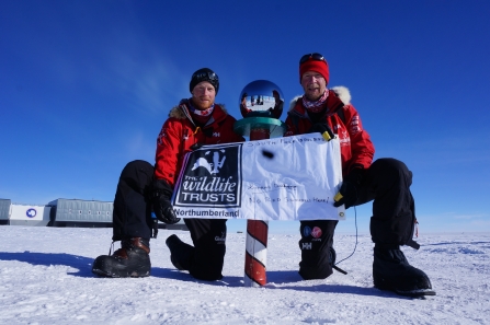 Conrad and Harry south pole - Walking with the wounded