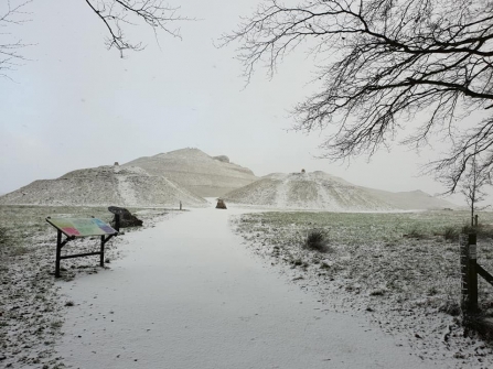 Northumberlandia snow winter - Wayne Henderson