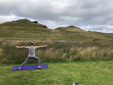 Yoga at Northumberlandia - Michelle Perkins