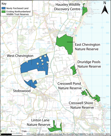 Druridge Bay map