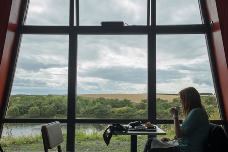 The Lookout Cafe at the Hauxley Wildlife Discovery Centre, image John Faulkner.