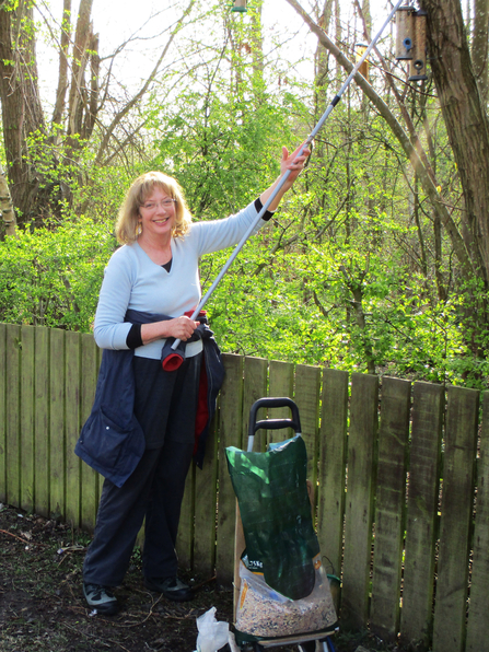 Cathy Bell bird feeders - Geoff Taylor