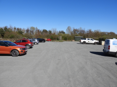 Hauxley car park. Image by Alex Lister.