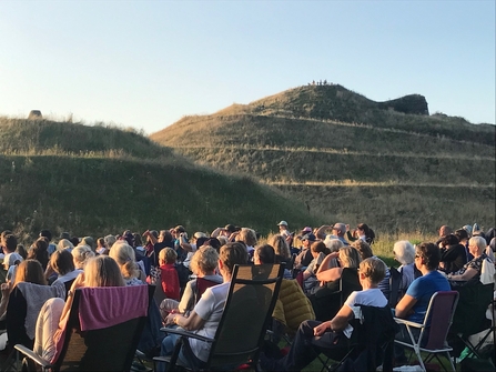 Handlebards at Northumberlandia. Image by Frances Smiles.