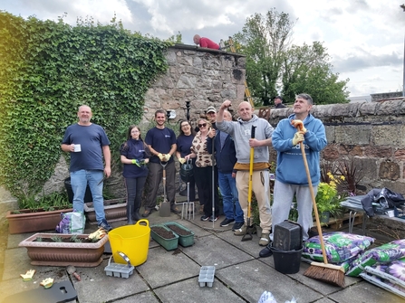 Northumberland Recovery College students with the Nextdoor Nature team. Image by NRC.