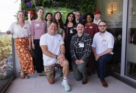 Group from Northumberland Wildlife Trust with Steve Backshall. Image by AELTC/David Cliff.
