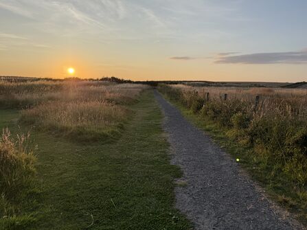 Sunset over Hauxley. Image by Helen Walsh.