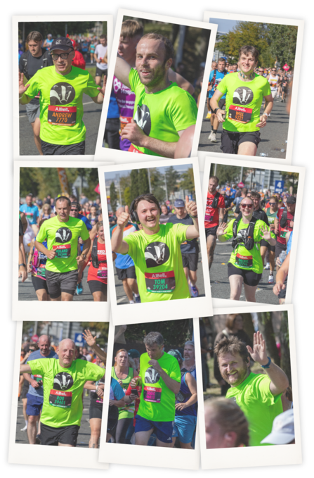 Collage of runner photos. Images by Liz Lovatt.
