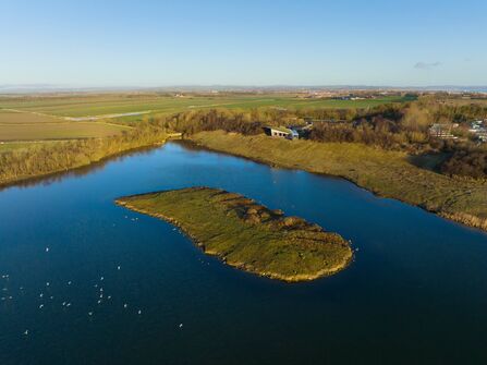 Hauxley from the air. Image by NWT.