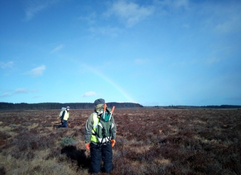 Volunteers peatland Steng Moss - Jennifer Care